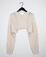 ボレロクロップニット/Dia Bolero Crop Knit (4color)