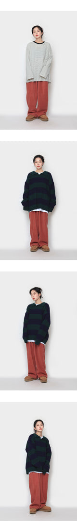 フリースエンブロイダリーストリングパンツ / fleece embroidered string pants
