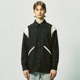 エッセンシャルバラシティシャツ / essential varsity shirts black