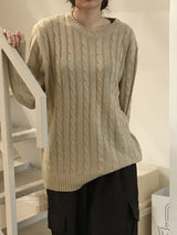 Pollito winding round knit