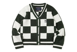 チェッカーボードテリーカーディガン/CHECKER BOARD TERRY CARDIGAN_GREEN
