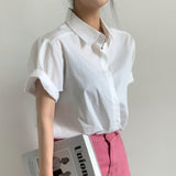 Buttoned Front Loose Fit Shirt