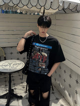 Attention News Paper Short Sleeve T Shirt (2color)