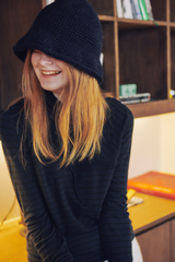 페어리 햇(딥 네이비) / Fairy hat(deep navy) (6656030638198)