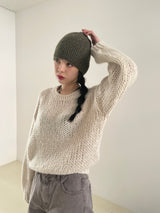 About balloon round knit 