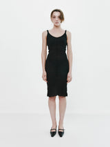 EMBO SLIP DRESS SET (BK) (6677234712694)