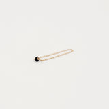 BLACK SPINEL 14K GOLD FILLED CHAIN RING (6680870322294)