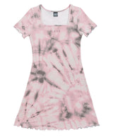 SQUARE NECK TIE DYE SLIM DRESS (6584942559350)
