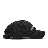 BBD Cross Damage Custom Denim Cap (Black)