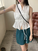 モンニーサマーエンボススリーピースショーツ / Mongni summer embossed three-piece shorts