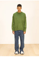 ウールソフトモヘアオーバーサイズニット/WOOL SOFT MOHAIR OVERSIZED KNIT