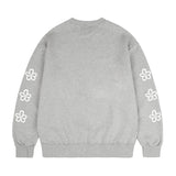 [UNISEX]エルボー3ラインフラワートレーナー