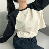 Nagrang Raglan Color Matching Sweatshirt