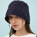 Embossing texture bucket hat (6686394646646)