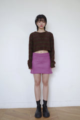 ティンガーニットウェアミニスカート / Tinger knitwear mini sk (3 colors)