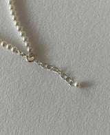 [92.5silver] swirl pearl necklace_3mm