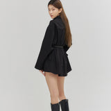 オーバーサイズバックインセイションシャツバック/OVERSIZE BACK INCISION SHIRT BLACK