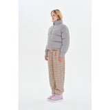 CHERRY KNIT HIGH NECK DOWN [LIGHT LAVENDER]