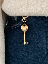 Knock heart key ring