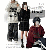 Tooth lettering overfit hoodie