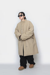 ロングボンバーパッディドジャケット
