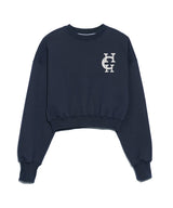 Classic Symbol Logo Crop Sweatshirt_Navy