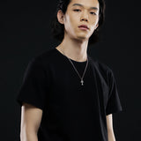 ベーシックパッチショートスリーブT/BASIC PATCH SHORT-SLEEVED T-BLACK