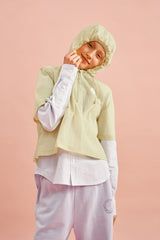 ドゥードゥルチェリーフーディーウーブンアノラック／DOODLE CHERRY HOODIE WOVEN ANORAK [YELLOW]
