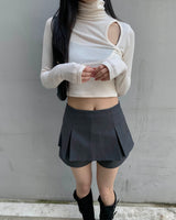 Pleated pants skirt