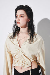 ホールドシャーリングシャツ/HOLD SHIRRING SHIRT