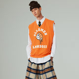 アーチプリンティングベスト/ARCH PRINTING VEST-WASHING ORANGE