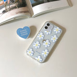 ブルーフラワージェリーケース (アイフォンケース) / Blue flower jelly case (iphone case)