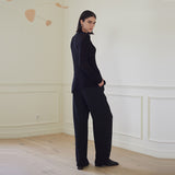 ワンタックスラックス/ONE TUCK SLACKS (BLACK)