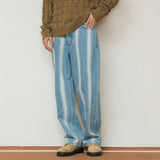 バーティカルウォッシュドデニムパンツ/VERTICAL WASHED DENIM_BLUE