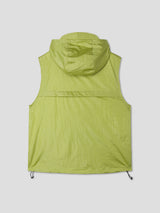 アウトポケットナイロンフードベスト / Out pocket nylon hood vest 4color