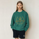 GHCリボンスウェットシャツ/GHC RIBBON SWEATSHIRT_VINTAGE GREEN