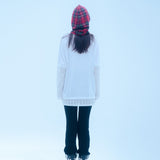 ピストルチェックバラクラバ/1 5 pistol check balaclava - RED