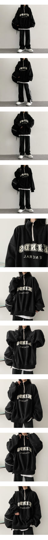 Kind Fleece Anorak Half Zip-Up Sweatshirt