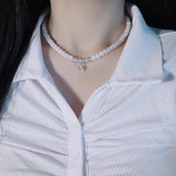 Glass Holographic Gemstone Choker