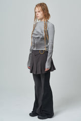 Pleats skirt_charcoal (6676836155510)