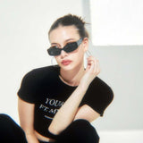 ‘Your lips ft. My neck’クロップT / ‘Your lips ft. My neck’ Crop Tee Black