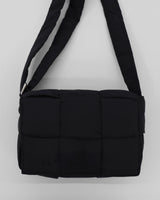 Pulson Square Grid Padding Shoulder Cross Bag