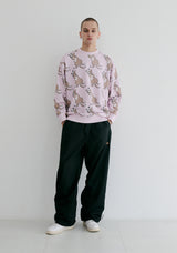 ラッキーオールオーバークルーネック / BSR2223FWPO080 LUCKY ALL OVER CREWNECK PINK
