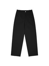 COLLECTION CURVED FIT COTTON PANTS [CHARCOAL]