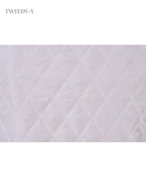 Rose Velvet Ribbon Point Quilted Fur Jacket Baby pink