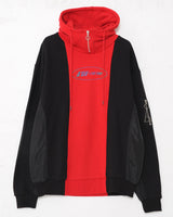 リメイク風切り替えパーカー/REMAKE-LIKE MULTI PATTERN HOODIE (4584662335606)