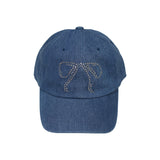 デニムリボンキャップ / denim ribbon cap (deep blue)