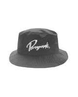 paragraph New cursive embroidery bucket hat 3color (6585430704246)
