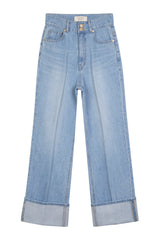 マリーンロールアップジーンズ / MARINE ROLL-UP JEANS / WIDE DENIM PANTS