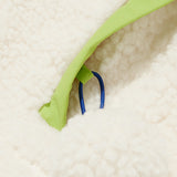 KIRSH X MISAKI KAWAI FLEECE MIX PATCH STADIUM JACKET [IVORY]